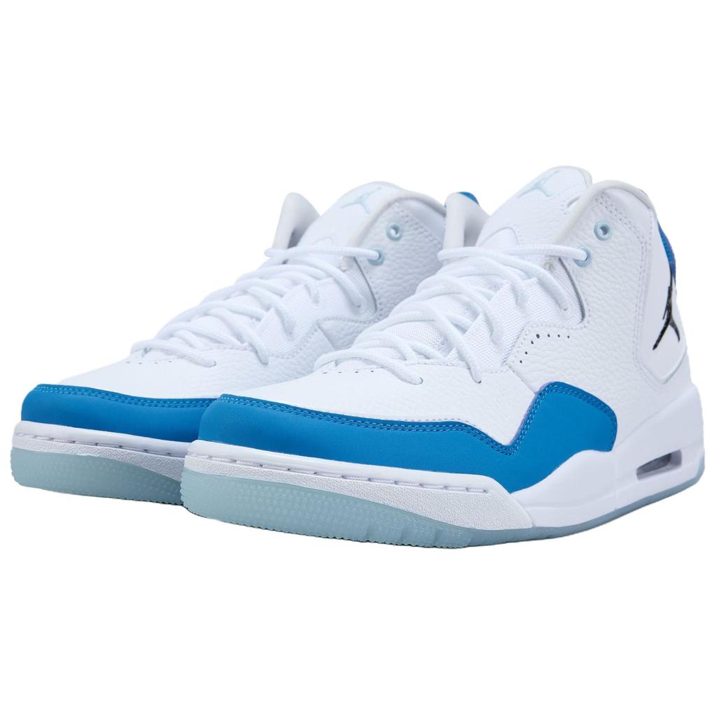 Jordan Courtside 23 Versatile Comfortable Mid-Top Basketball Shoes Men Sneakers White Blue IO7614-101
