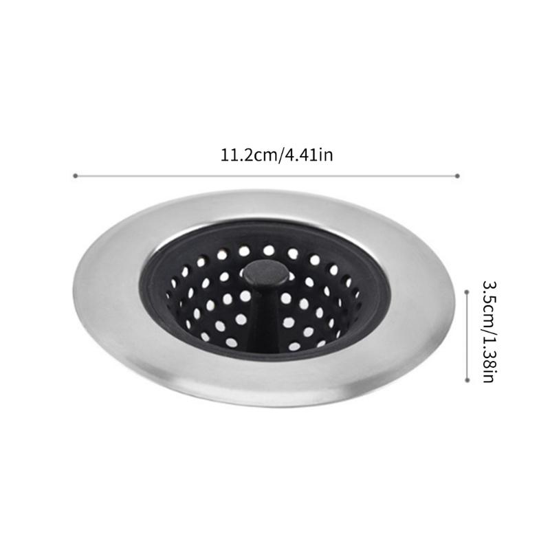 Flexible Sink Strainer Basket Stainless Steel Meshes Sink Strainers for Easy Installation on All Size Kitchen Drains