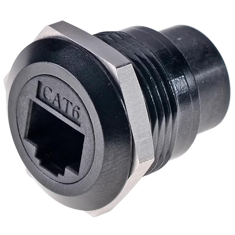 RJ45 CAT6 Round Female Module Connector for Data Network Extension Panel