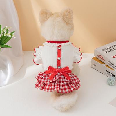 New Summer Popular Pet Cat Dog Cute Fashion Breathable No Hair Loss Bow Skirt
