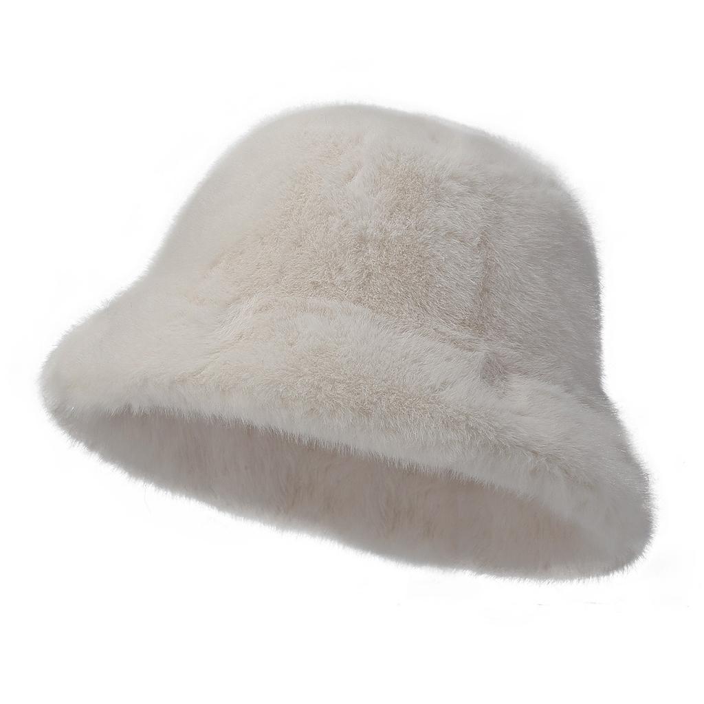 New Cool Women Warm Thick Bucket Hats Lady Female Cool Panama Autumn Winter Outdoor Solid Color Fisherman Cap Hat For Women