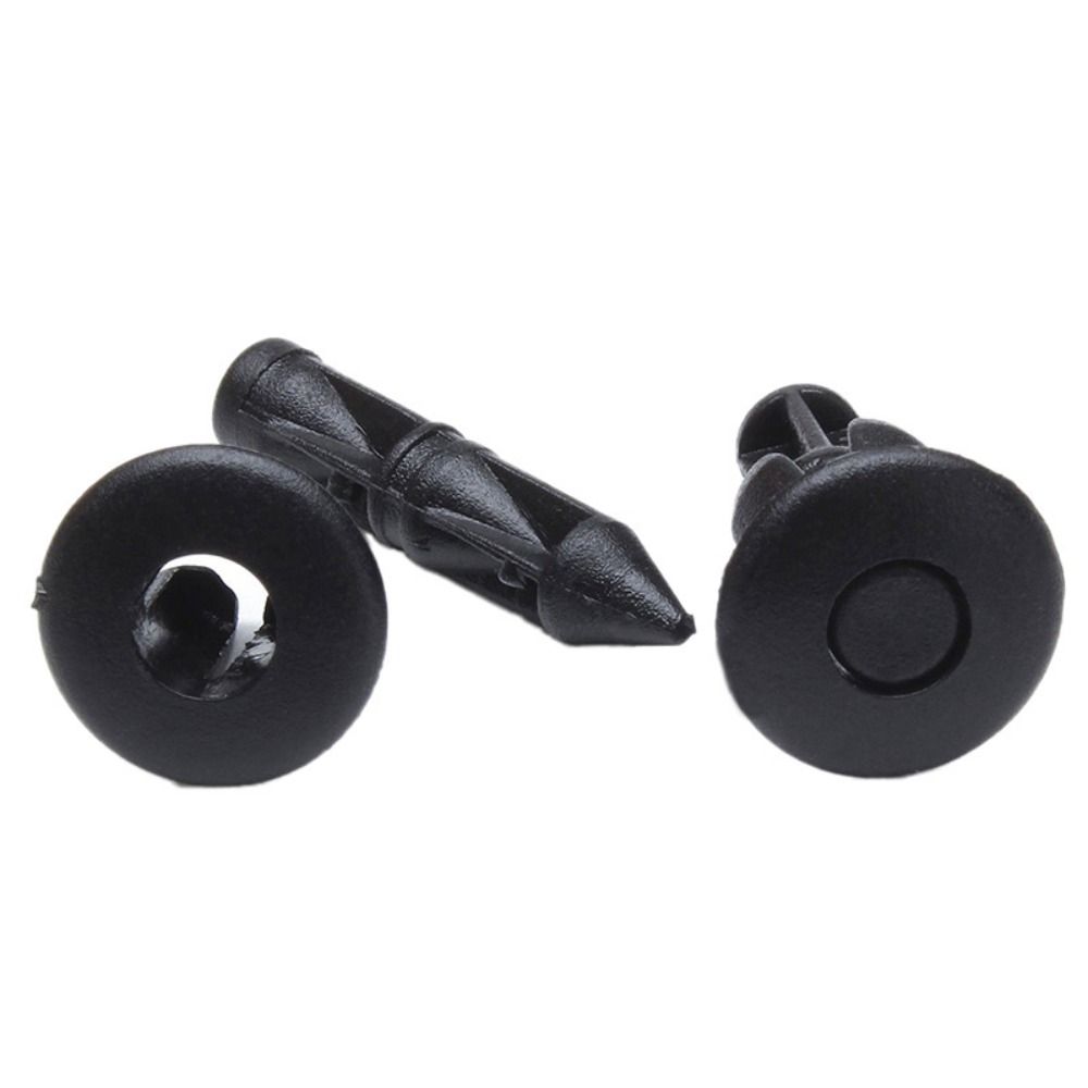 100Pcs 6mm Car Fastener Clips Black Plastic Fairing Rivet Accessories Durable Bumper Rivets for Honda/Suzukii/Kawasakii