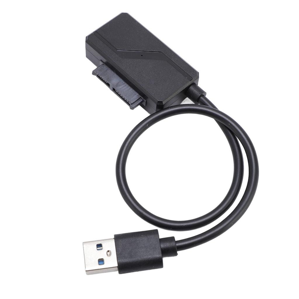 Serial ATA to USB Adapter Cable Efficient Transfer High Stability Serial ATA II Interface for Laptop Optical Drive