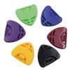 Large Adhesive Wear-Resistant Guitar Plectrum Box Holder - Colorful Triangle Design