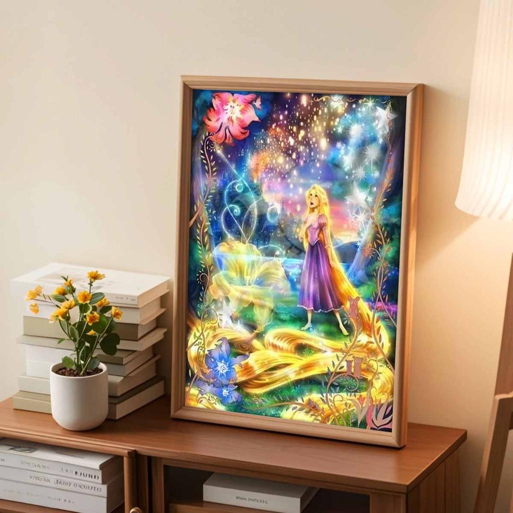 5D Diy Diamond Painting The Beautiful Rapunzel Full Drill Rhinestones Mosaic Embroidery Handmade Products Home Decor Gift