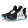 Li Ning SONIC 7 Fabric Abrasion Resistant Breathable Mid Top Basketball Shoes Men's Black White ABAP019-1