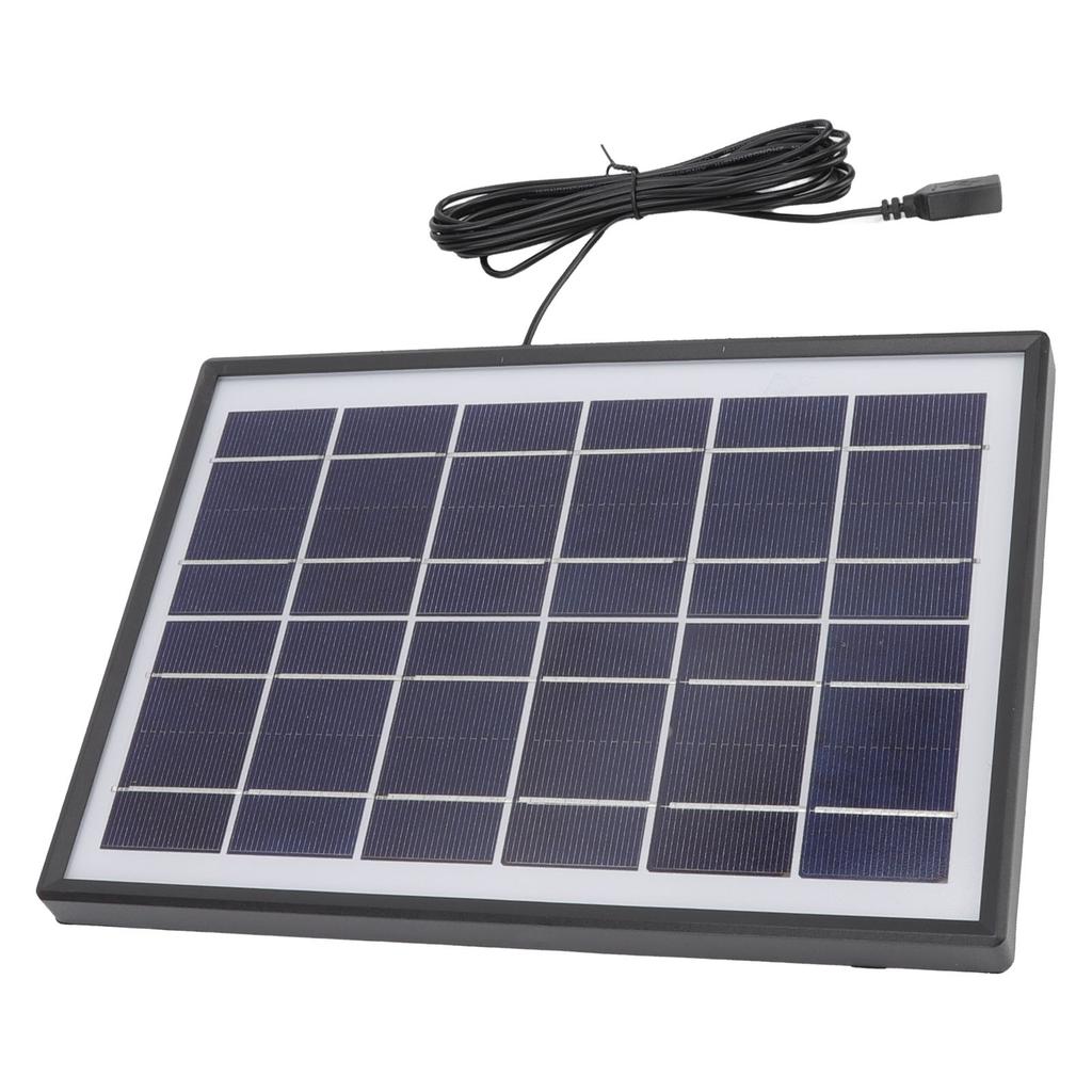 Solar Panel 6W 6V Polycrystalline Silicon Durable Portable Solar Panel Charger for Appliance Phone Lamp