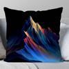 Colorful Snow Mountain Pillow Case Fashion Square Pillowcase Bedroom Sofa Room Ins Decoration Leisure