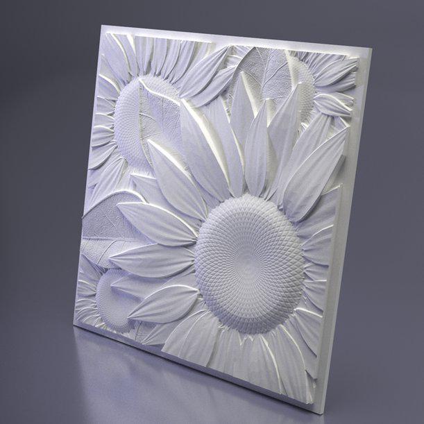 Plastic mold for the manufacture of 3d panel "Marshmalloy"(3D mold for decorative wall panels for gypsum and concrete) Wall decor.