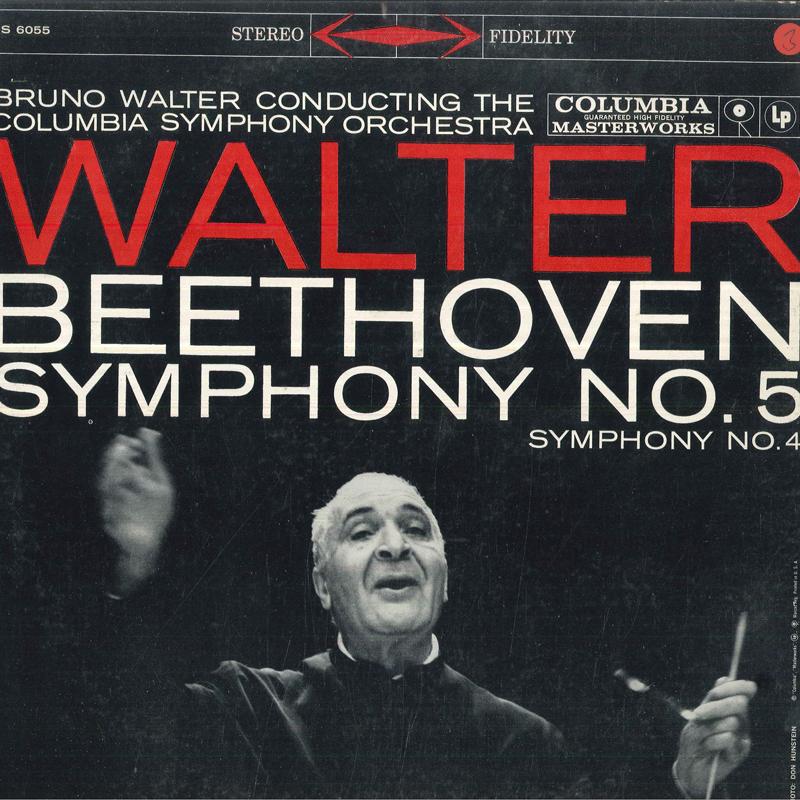 LP Record BRUNO WALTER COLUMBIA SYMPHONY ORC Beethoven Symphony No. 5 Symphony MS6055 COLUMBIA MASTER 1959 US Classical Used