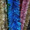 Shiny Tinsel Garland Streamer Ribbon for Birthday, Christmas, Wedding, and Party Decorations.