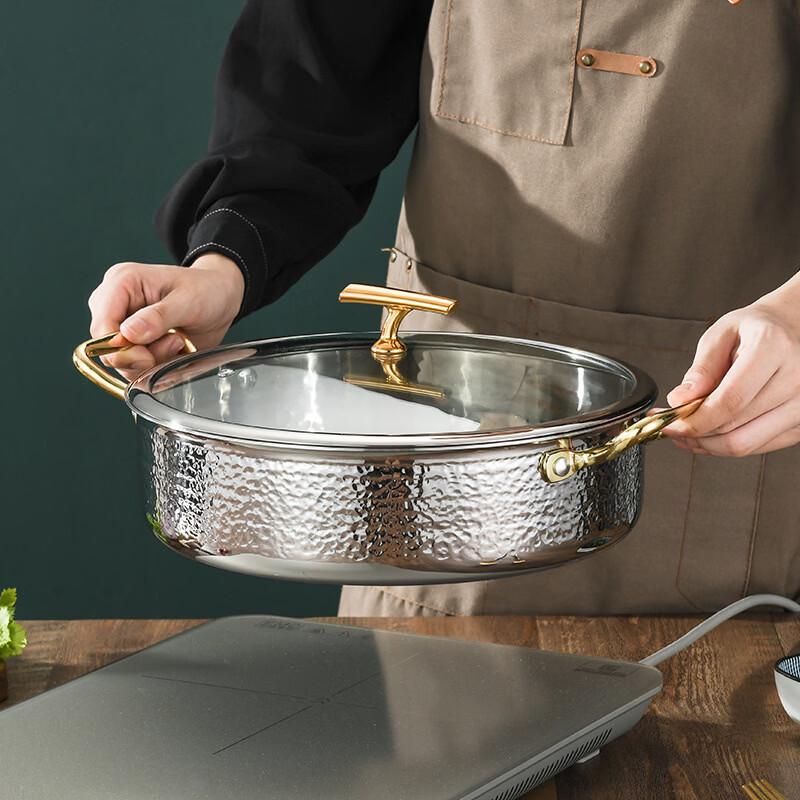 Thickened Stainless Steel Dry Pot