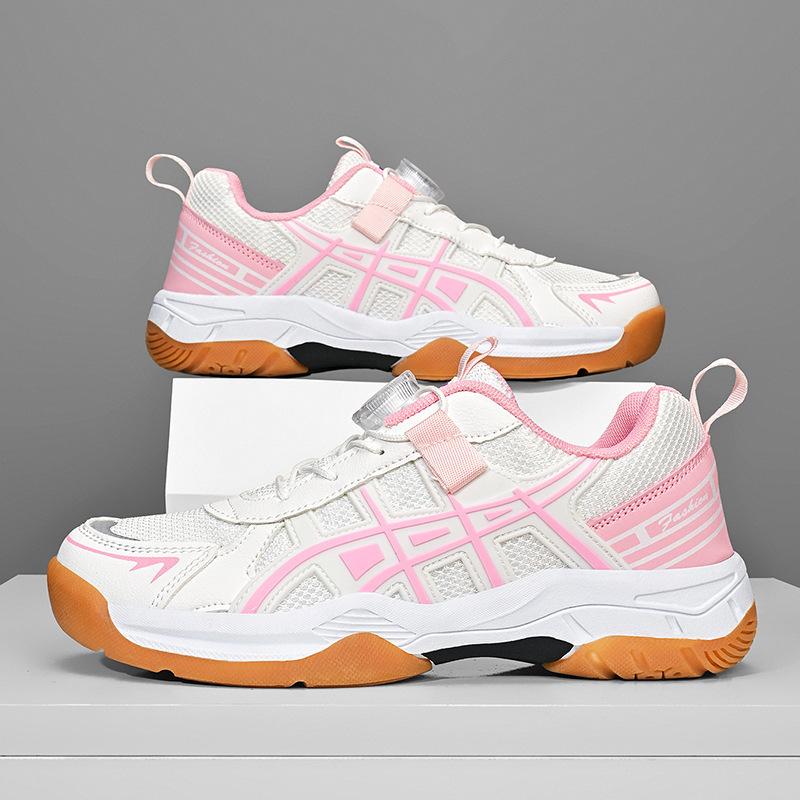 Professionelle Jungen und Mädchen Teenager Kinder Badminton Schuhe Einstieg Ultra-Leicht Stoßdämpfende Sportschuhe Atmungsaktiv Bequem Trainingsschuhe