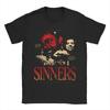 2025 Sinners Movie Men T Shirts Funny Tee Shirt Short Sleeve Round Neck T-Shirts Pure Cotton Plus Size Tops