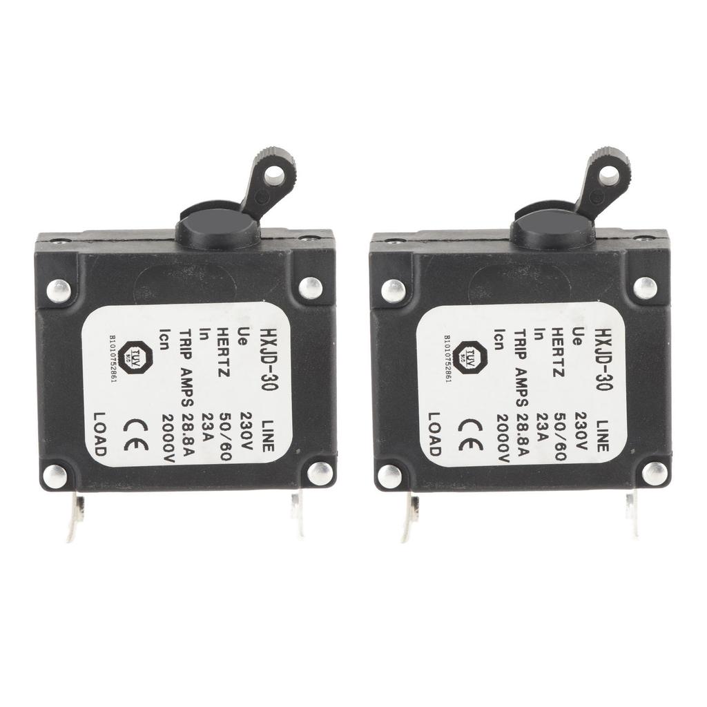 2 Stück 23A Schutzschalter Sicherheit Professionell Benzin Generatoren Schutzschalter mit Schalter für