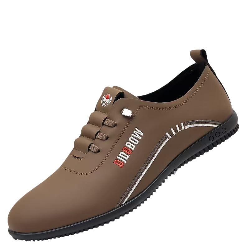 Leather shoes men's summer versatile trend one-pedal lazy non-slip soft-soled sports casual driving leather shoes