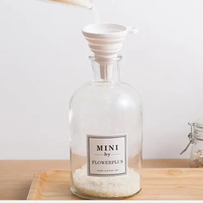 3-balení DIY diamantového příslušenství pro malování Praktický skládací silikonový trychtýřový zásobník na korálky Diamantové nástroje