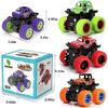 Monster Truck Toys, Friction Powered Monster Trucks for Boys, Push and Go Vehicles Toy for Kids, Inertia Vehicle, Stunt On-Road Vehicle, Great for