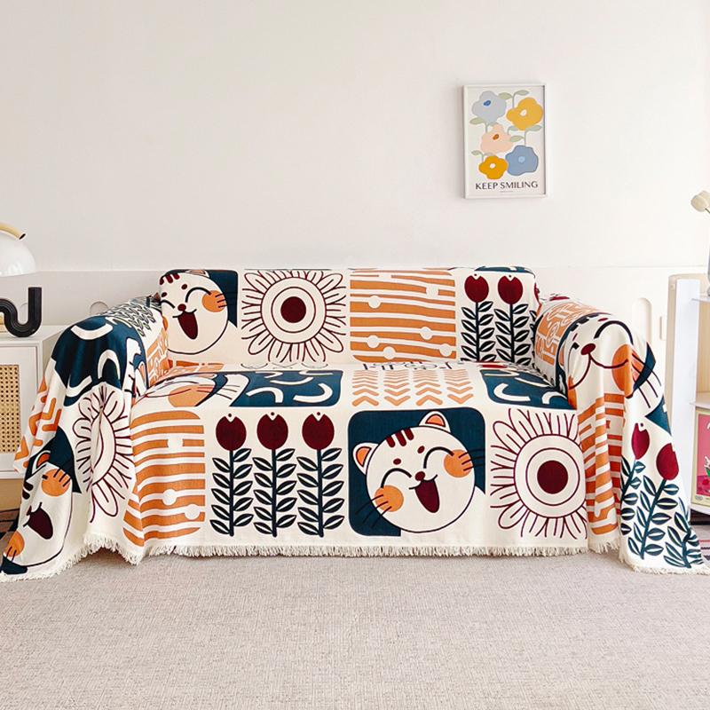 Thick Sofa Protector for Living Room Corner Sofa Sectional Sofa Soft Pet Friendly Multifunction Sofa Towel Easy-care Sofa Cover