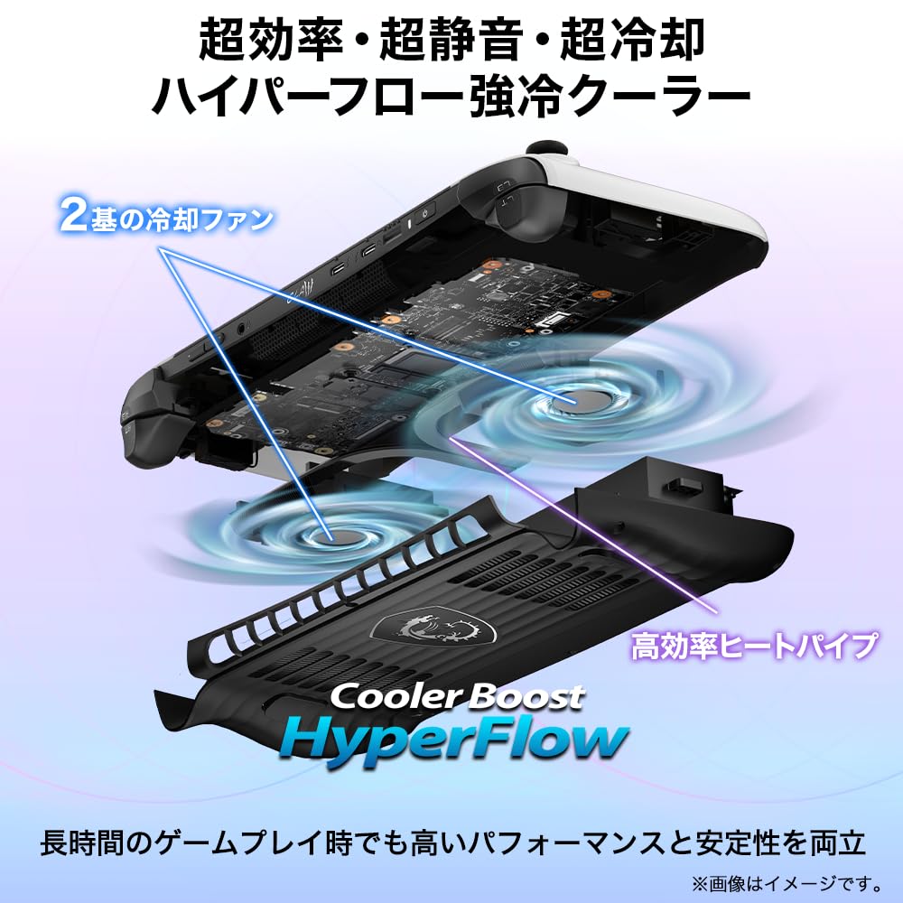 S nejnovějším procesorem Core Ultra MSI Portable Gaming PC 32GB WUXGA Ultra 7 11 [Vybaveno Intel's 7] Claw8AI+ Paměť/2TB SSD/8palcový 120Hz/Core