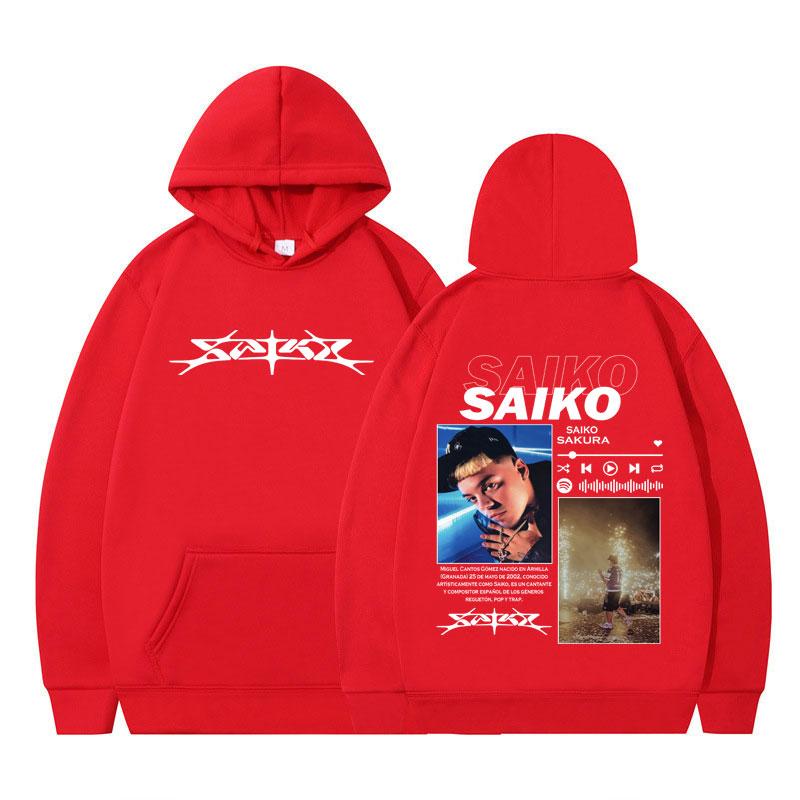 Rapper SAIKO SAKURA Album Merch Harajuku Hoodies Men Women Fashion Clothes Long Sleeve Hip-hop Oversized Man Hooded Sweatshirts