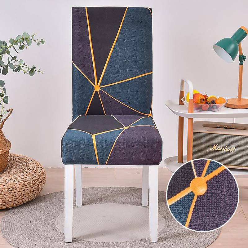 Dining Chair Slipcover,High Stretch Removable Washable Chair Seat Protector Cover for Home Party Hotel Wedding Ceremony 4/6pcs