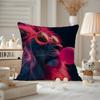 Vibrant Animal Bubble Fashion Tiger Cushion Cover Antidustmite Pillowcase Invisible Zipper Silky Short Plush Sofa Cushion Cover