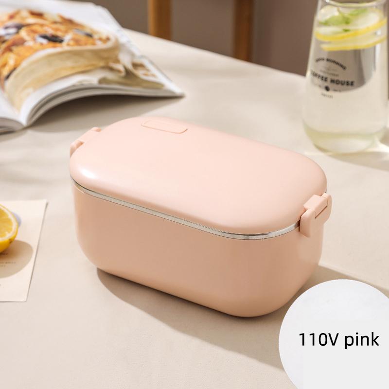 110V/220V/12V Electric Water Free Rice Cooker Car Lunch Heating Constant Temperature Bento Box Food Warmer 1L
