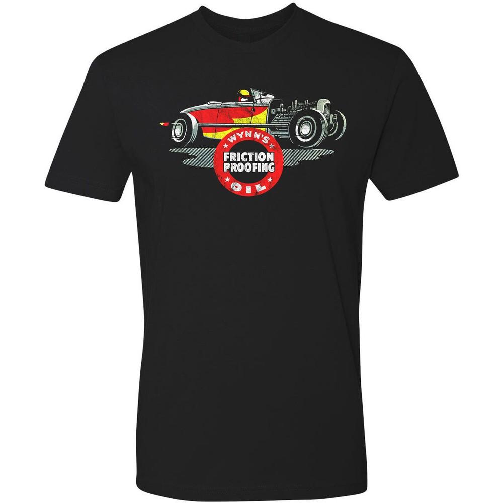 Men s T-shirt White Cotton Hot Rod Wynns Racing Oil Drag Race Racing Roadster Unisex T-Shirt XXXXL