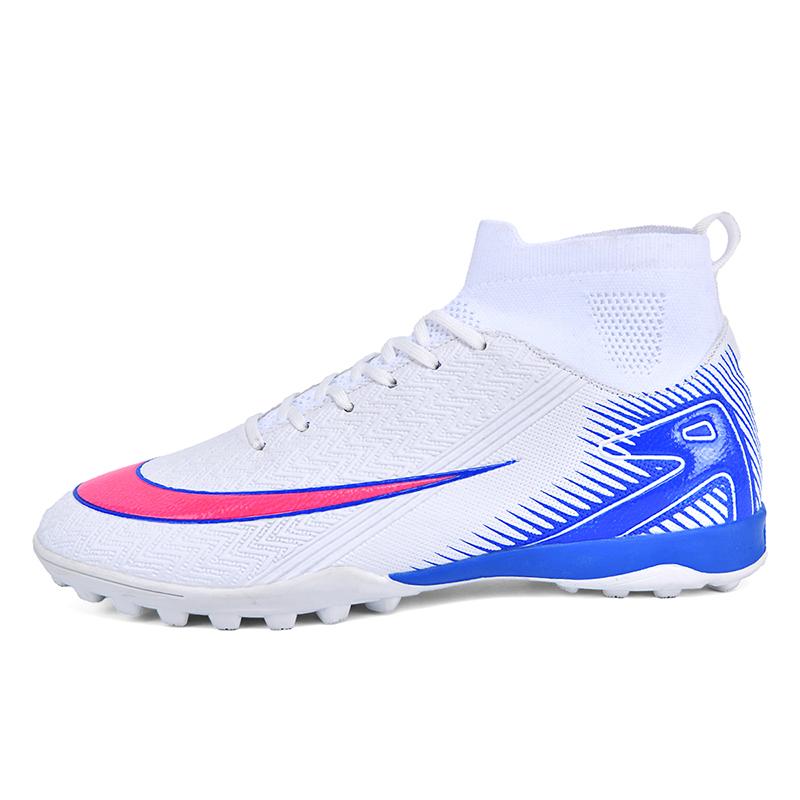 High Top Men Soccer Shoes Professional Football Boots Breathable Wear Resistant Training Match Sneakers Non Slip for Adult Sport