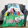 Customiz Name Personality Barbapapa (2) Blanket Soft &Warm Sofa Office Bed Travel Lunch Break Blanket, Gift Suitable for All Seasons
