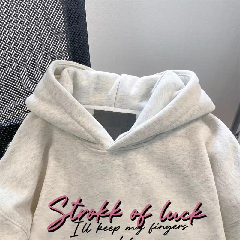 Unisex Kapuzenpullover Oversized Lockerer Schnitt Winter Dickes Fleecegefüttert Langarm Lässig Streetwear