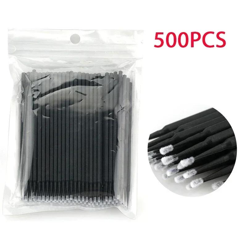 100/200/500/1000PCS Cotton Swab  Extension Disposable Eyelash Glue Cleansing Brushes Applicator Sticks Makeup Tools