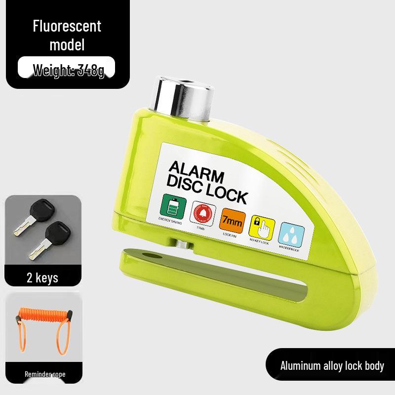 Blocca Disco Freno Antifurto Universale per Auto, Moto e Biciclette con Sistema di Allarme