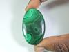 MAGNIFICENT!! 29X48MM Natural Green Malachite Oval Cabochon Gemstone 102Cts. ET-58
