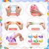 Realistic Axolotl Squeeze Toy, Glitter Stress Relief Fidget Toy for Students Office Workers
