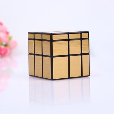 Gold Qiyi Mirror Cube 3x3 Speed Cube 3x3x3 Magic Cube Puzzle Educational Toys For Childrengolden Mirror Blocks 