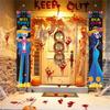 Skeleton Couple Couplet Festive Halloween Hanging Door Curtain Party Decoration Hanging Flags Mexican Porch Sign For Doorway