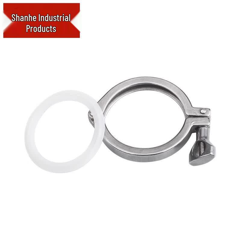 304 Stainless Steel Sanitary Quick Clamp with Silicone Gasket 50.5mm