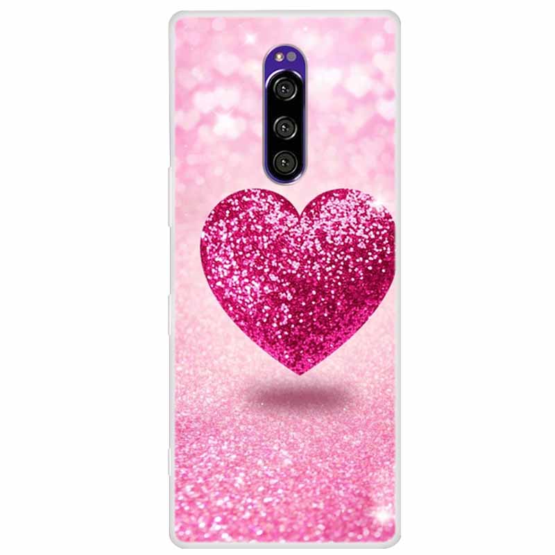 Funda de Silicona Suave para Sony Xperia 1 Funda Moda Transparente Fundas de Teléfono Tigre para Sony Xperia1 XZ4 SO-03L SOV40 J8110 Coque Parachoques