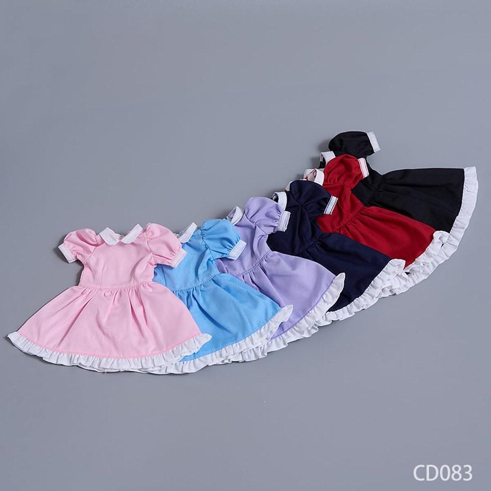 HiPlay 1/6 Female Soldier Maid Lolita Dress Set CD083D Short Blue Dress for Female Figures