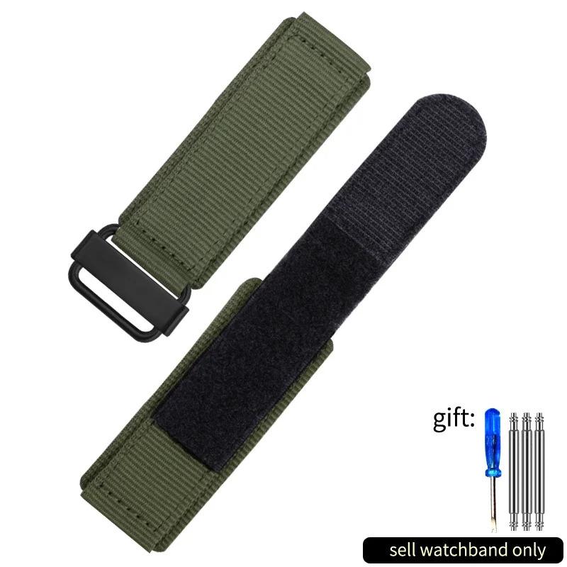Suitable for Panerai Bell & Ross Nylon Strap hook and loop BR Watch Band Rough Outdoor 24mm 22mm