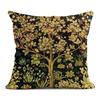 Retro Flower Linen Pillow Cover Living Room Sofa Decoration Cushion Cover 60*60 Office Car Cushion Cover 40*40 Home Decoration