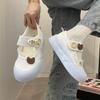 2025 new summer Mary Jane hollow canvas shoes women's breathable Velcro small student casual board shoes