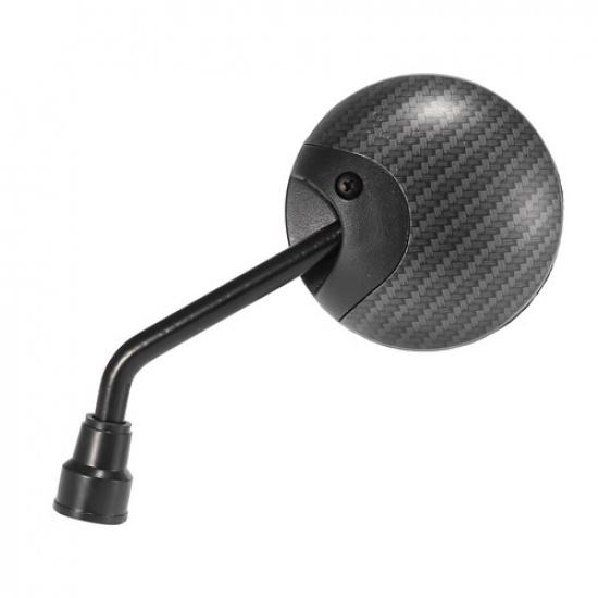 Motorcycle Plastic Shell 10mm Thread Diameter Rear View Rearview Mirror Pair