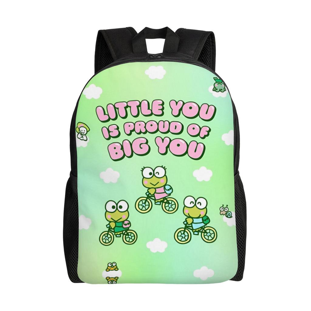 K-KeroKeroKeroppies Backpack for Women Men Waterproof College School Cute Frog Bag Print Bookbags