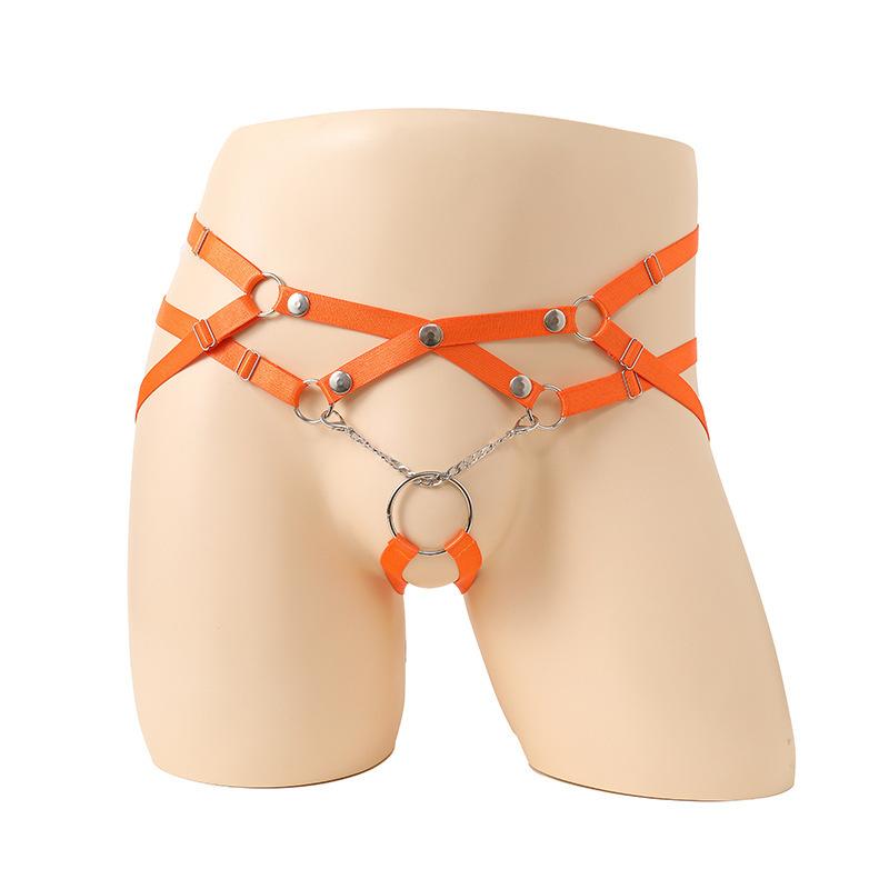 Mens Sexy Lingerie Cock Ring G-Strings O-Ring Thongs Penis Hole Exotic Underwear Low Waist Crotchless Jockstrap Strap Tanga