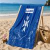 Aj Auxerre Football Club Beach Towel Microfiber Beach Towel, Lightweight and Quick-Dry, for Summer Travel, Swimming Pool Fan Birthday Gift