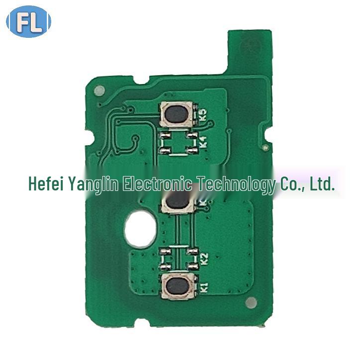 Compatible 3-Button Renault Straight Blade Key with 4A Chip, 433 MHz Frequency