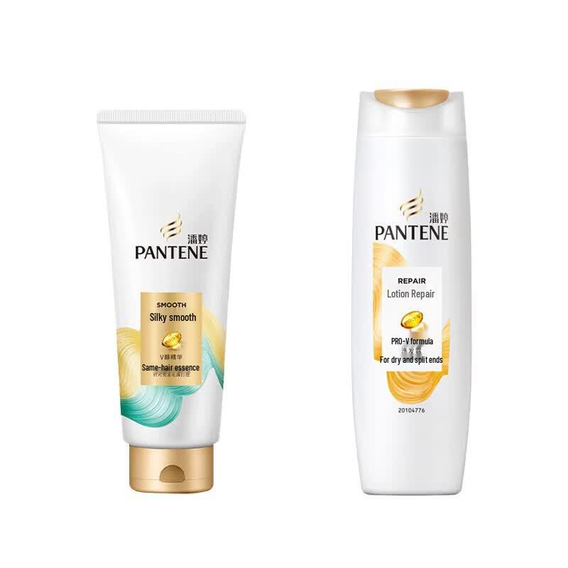 Pantene PRO-V Lotion Repair Shampoo & Silky Smooth Conditioner Set